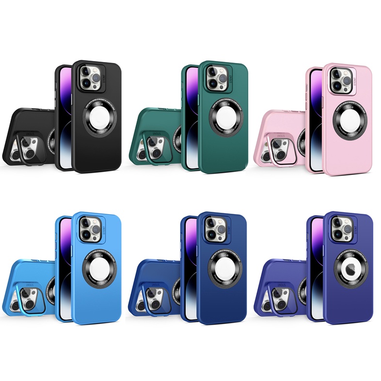 Lenuo Ốp Điện Thoại Chống Sốc Chống Bụi Có Giá Đỡ Từ Tính Cho iphone 14 13 pro max plus 5g