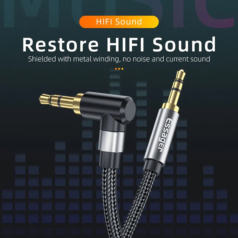 Dây Cáp Âm Thanh aux 3.5mm Cho Điện Thoại / laptop / Xe Hơi - YKD