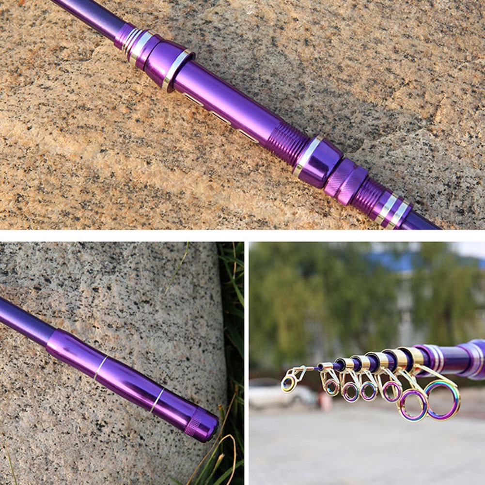 Cần Câu Cá mini Siêu Ngắn Dạng Vòng Hướng Dẫn Mịn Màng Di Động Cho anglers