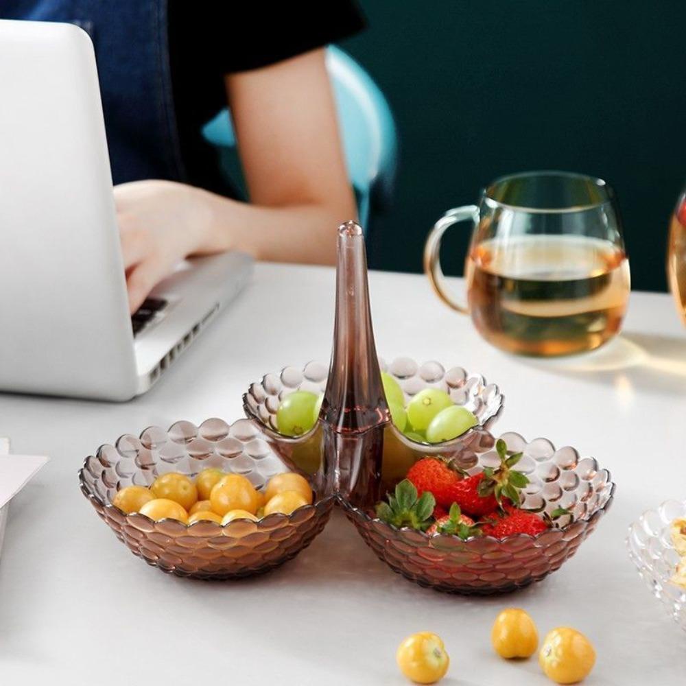 Mxmio Khay Nhựa Nhiều Tầng Đựng Trái Cây Khô Bánh Kẹo Phong Cách Châu Âu