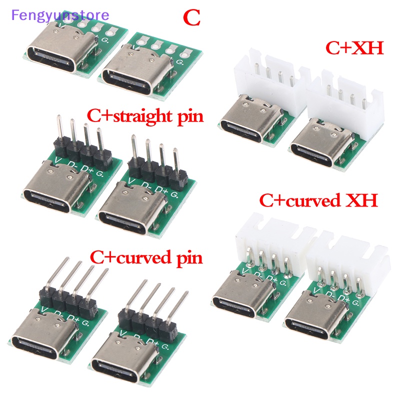 Set 5 Bảng Mạch Kết Nối 16 pin female Sang 2.54mm type c usb3.1 vn