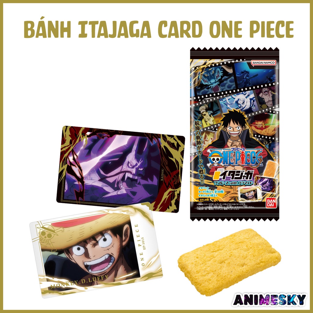 Pack bánh Itajaga thẻ nhân phẩm One Piece Wano Quốc chính hãng - card One Piece