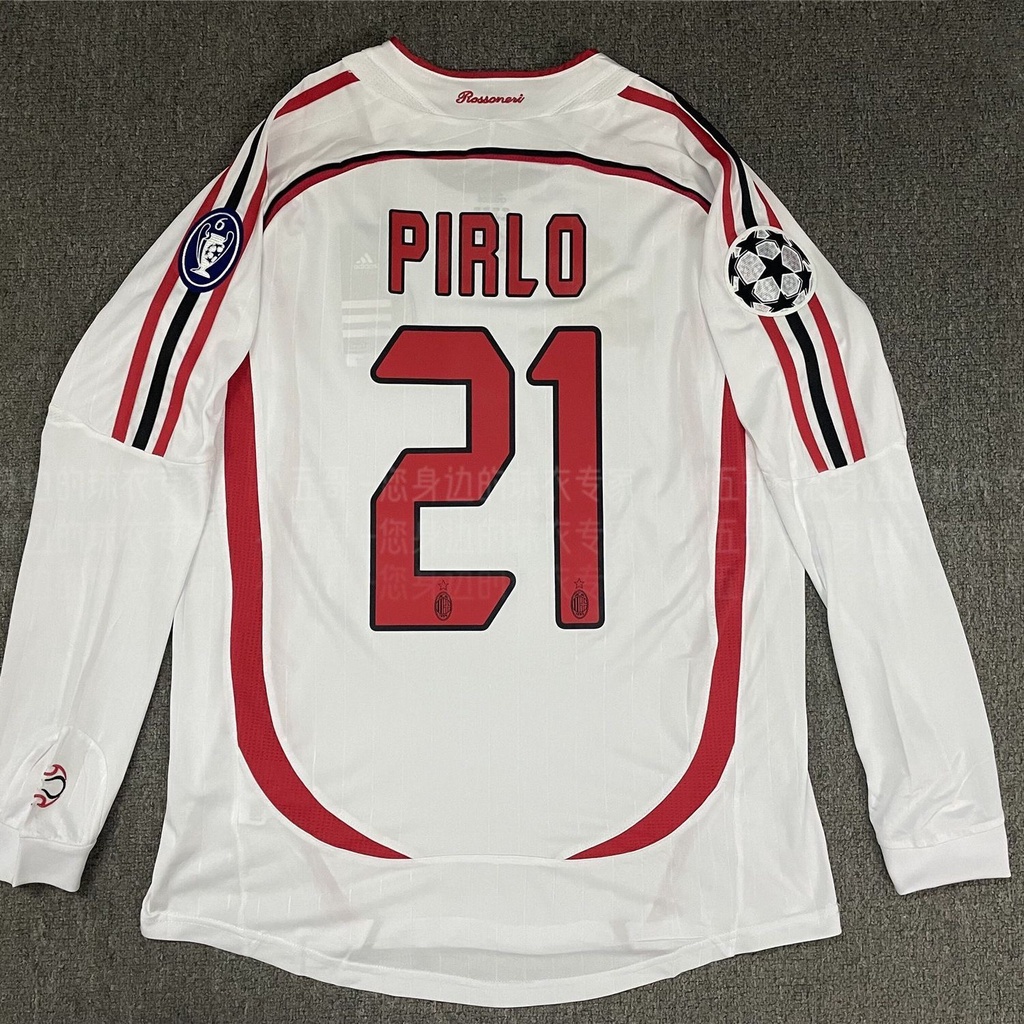 Áo Thun Bóng Đá Dài Tay Phong Cách retro 06-07 ac milan