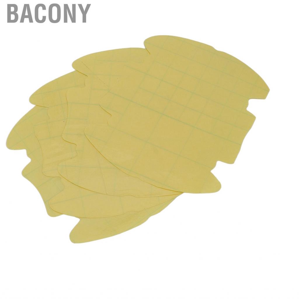 Bacony 4PCS Car Door Bowl Protective Film Transparent Scratch Resistant Adhesive TPU Exterior Accessory