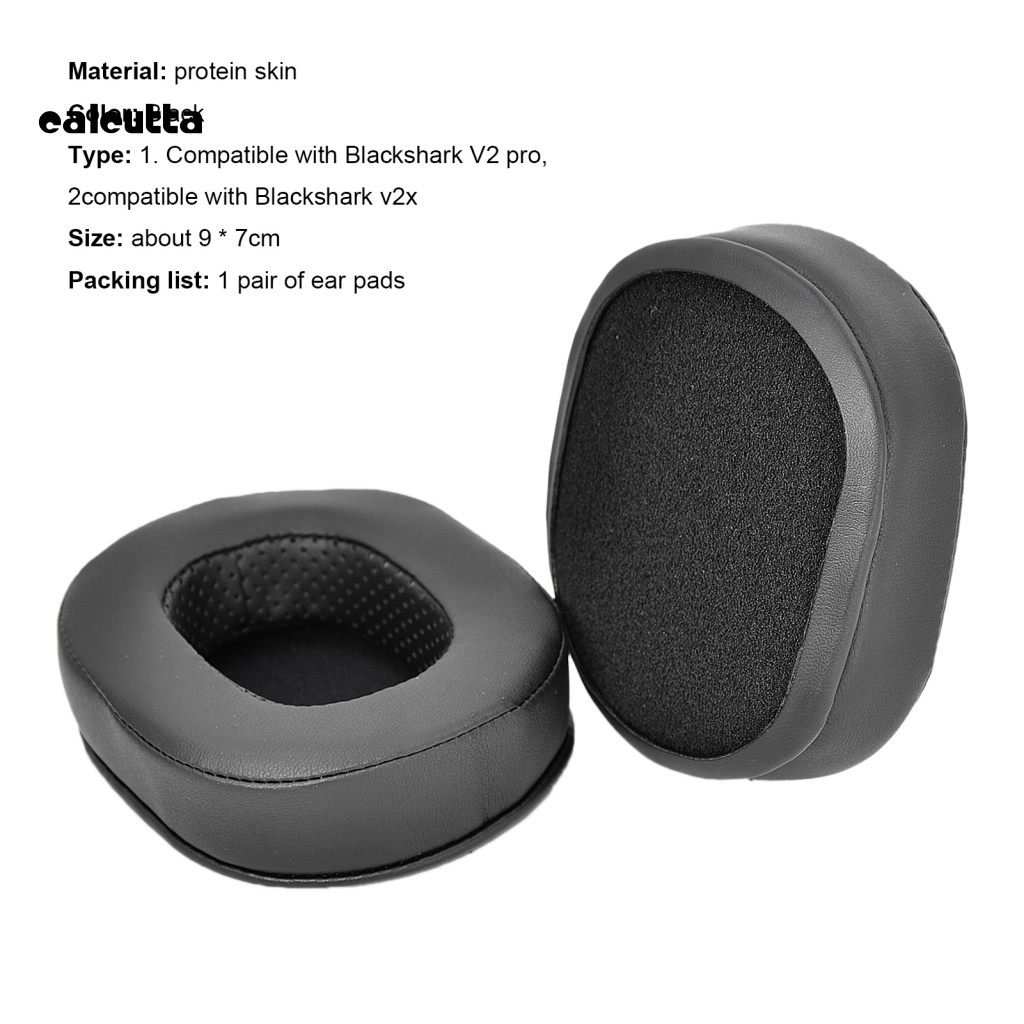 1 Cặp Đệm Tai Nghe Bằng Da Giả Thoải Mái Có Thể Thay Thế Cho razer blackshark v2 pro / Black Shark v2 x