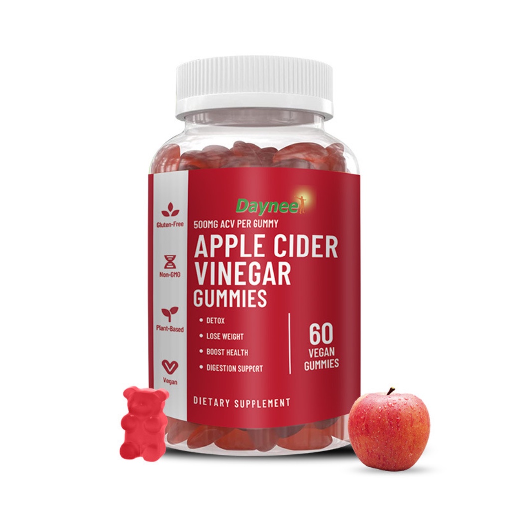 Kẹo Giảm Cân Giấm Táo Daynee Apple Cider Vinegar, Đào Hỗ Trợ Cải Thiện Hệ Tiêu Hoá, Làm Đều Sắc Tố Da