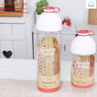 Hộp Interlock Grain Bottle Lock&Lock INL312 (1L) INL313 (1.6L) Dùng Đựng Hạt Và Thực Phẩm Khô