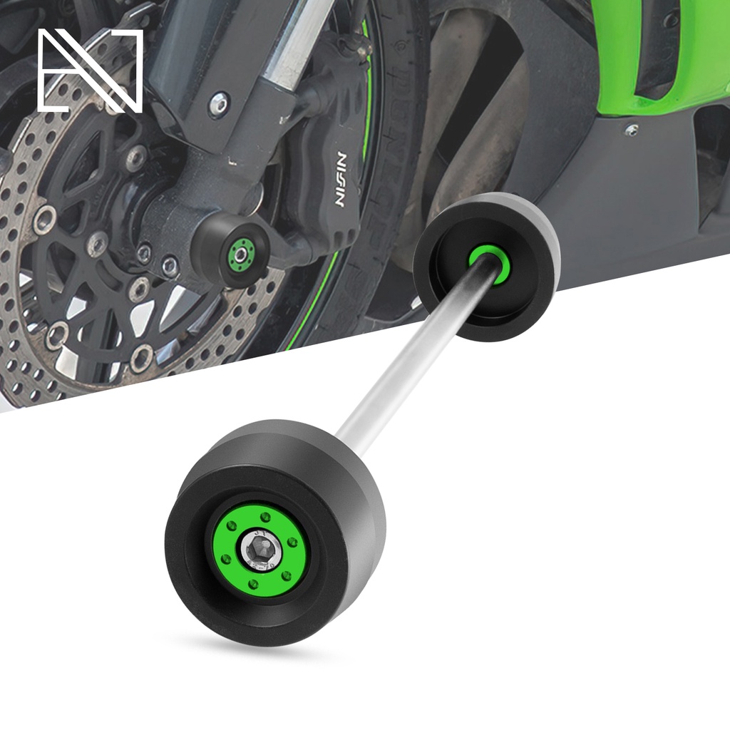 Xe Máy Trục Trước Thanh Trượt Bánh Xe Bảo Vệ Kawasaki NinjaH2 NinjaH2R Ninja H2 H2R ZH2 Z H2