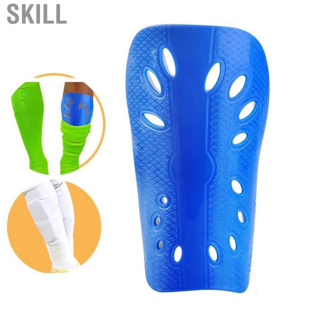 Skill 1 Pair Soccer Shin Guards Non Slip Comfortable Breathable Children Adults Thickened Sport