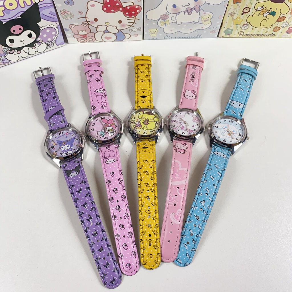 Sanrio Đồng Hồ Điện Tử Hình kuromi melody cinnamoroll Đáng Yêu Cho Bé
