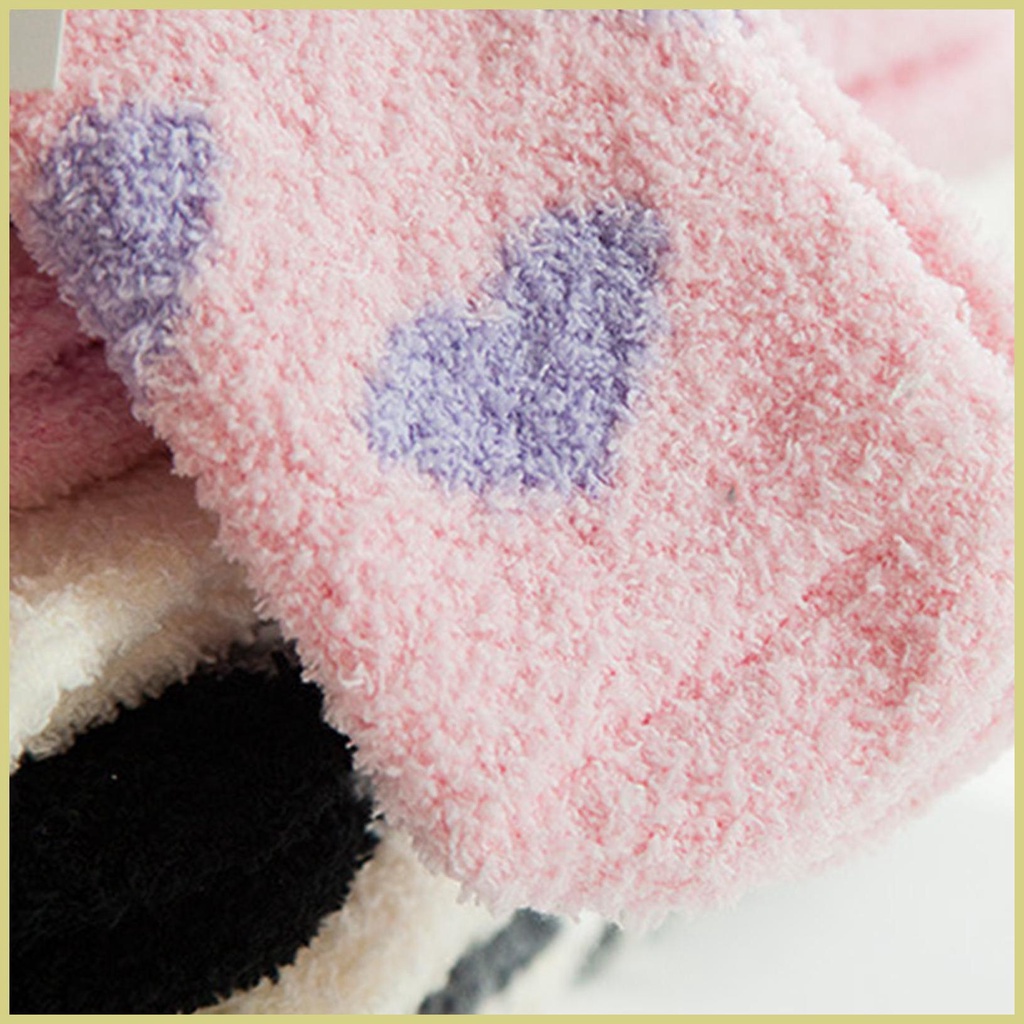 Vớ Vải Lông Cừu San Hô Dày Dặn Thoải Mái Vui Nhộn Cho Nữ