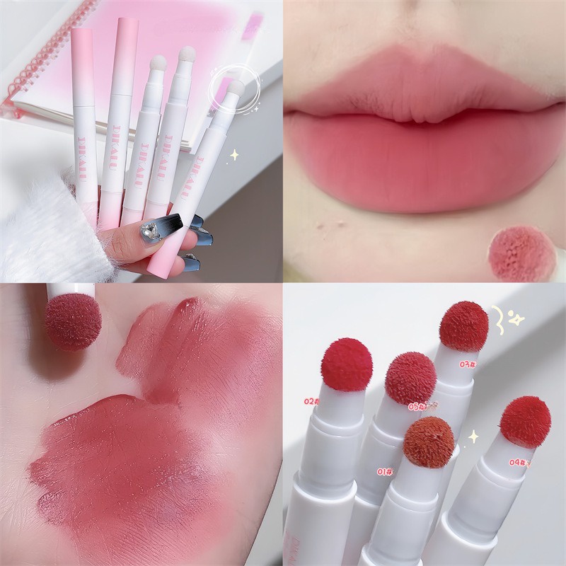 Son Môi Dạng Kem air cushion Dưỡng Ẩm Lâu Trôi Không Phai Màu Cho Nữ