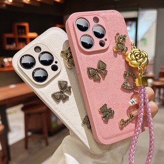 Da Ốp Điện Thoại Silicon Mềm Chống Sốc Hình Gấu 3d Cho iphone 11 12 13 14 15 pro max 11pro 13pro x xr xs max 14pro 15pro