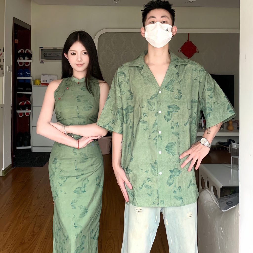 Đầm Sườn Xám Cách Tân Phong Cách Trung Hoa Cổ Điển Cho Cặp Đôi 11.22