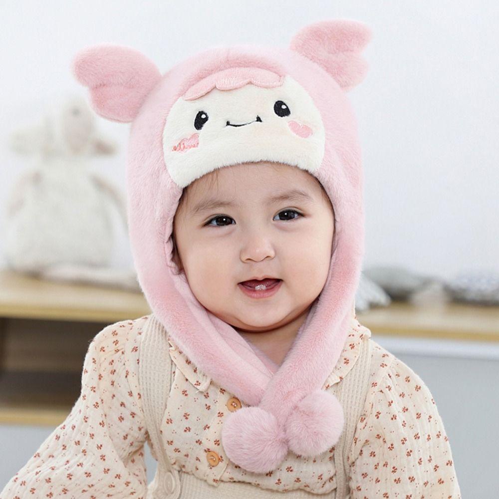 Mũ Trùm Đầu Chống Gió Giữ Ấm Tai Chất Lượng Cao Cho Bé 2-15 Tháng Tuổi