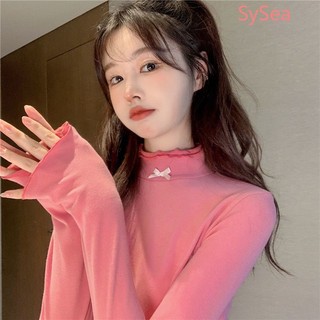Áo Sơ Mi Tay Dài Thắt Nơ Cổ Cho Nữ