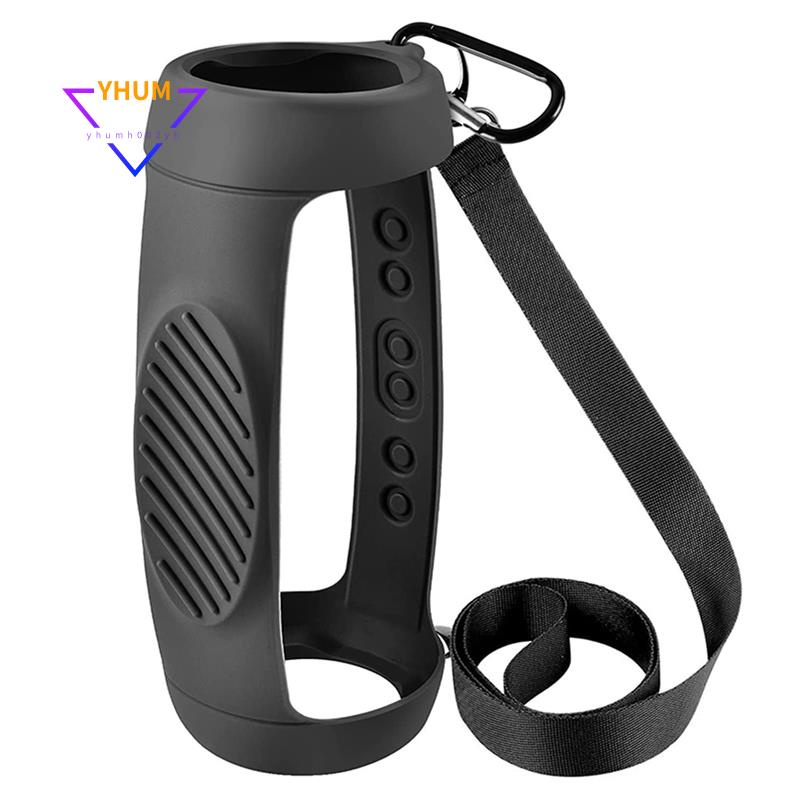 Silicone Vỏ Silicon Bảo Vệ Loa bluetooth jbl charge 5 Kèm Dây Đeo Vai Và Móc carabiner