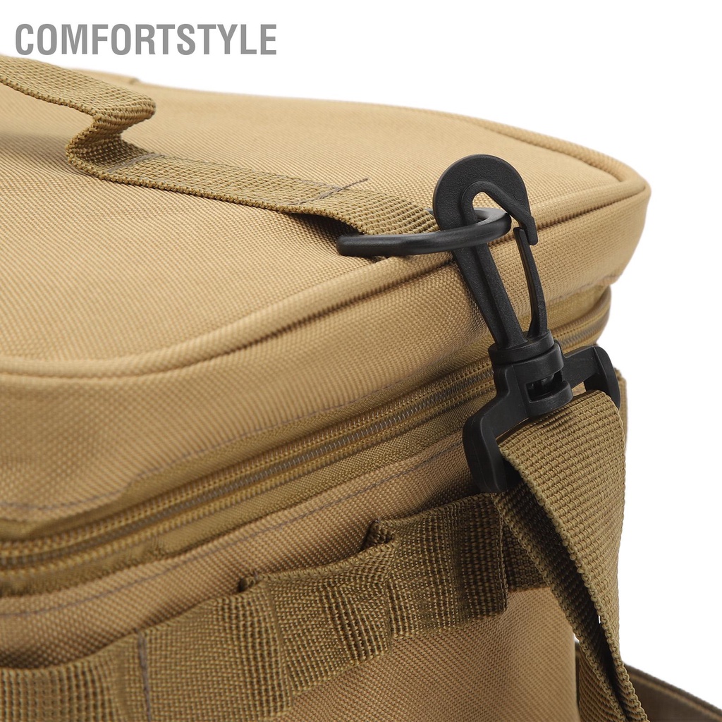 Comfortstyle Cắm trại ngoài trời Dã ngoại Túi đá PVC làm mát di động có dây đeo vai thể tháo rời để đi du lịch