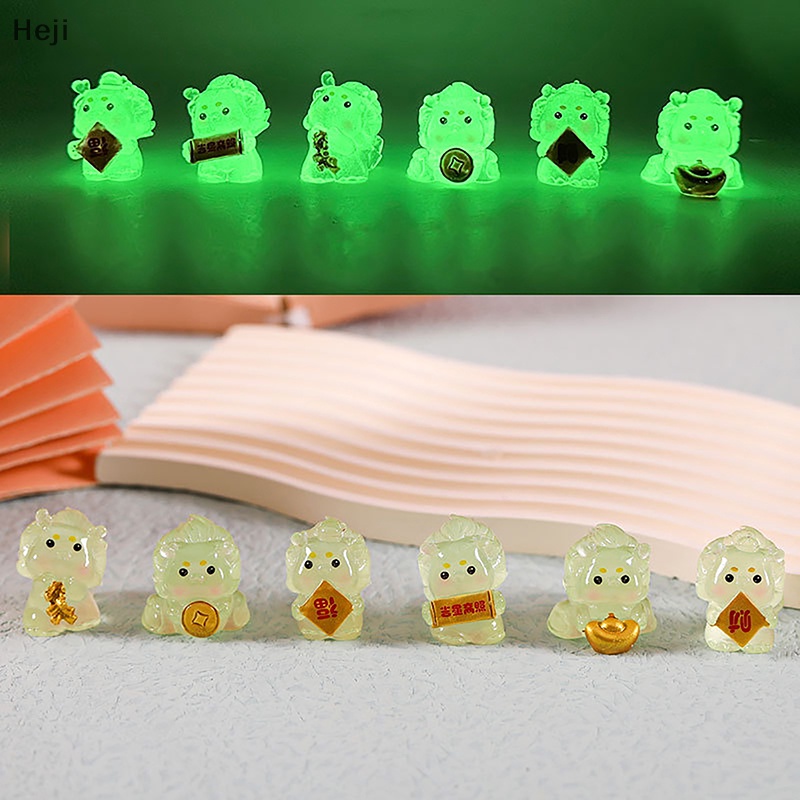 Dji Tượng Rồng Phản Quang mini Bằng Nhựa resin Trang Trí Tiểu Cảnh