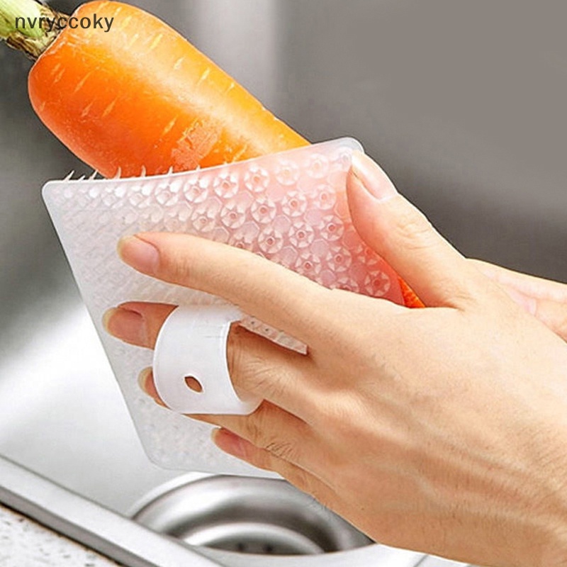 Bàn Chải Silicon Rửa Chén Đĩa Trái Cây Rau Củ Quả Cho Nhà Bếp vn