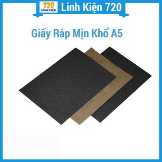 Giấy ráp mịn khổ A5, giấy mài mòn kim loại, gỗ, nhựa...