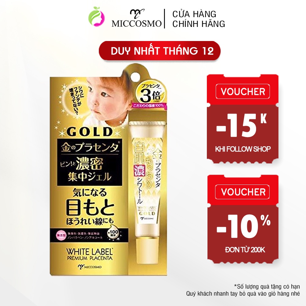 Kem mắt White Label Premium Placenta Rich Gold 30g