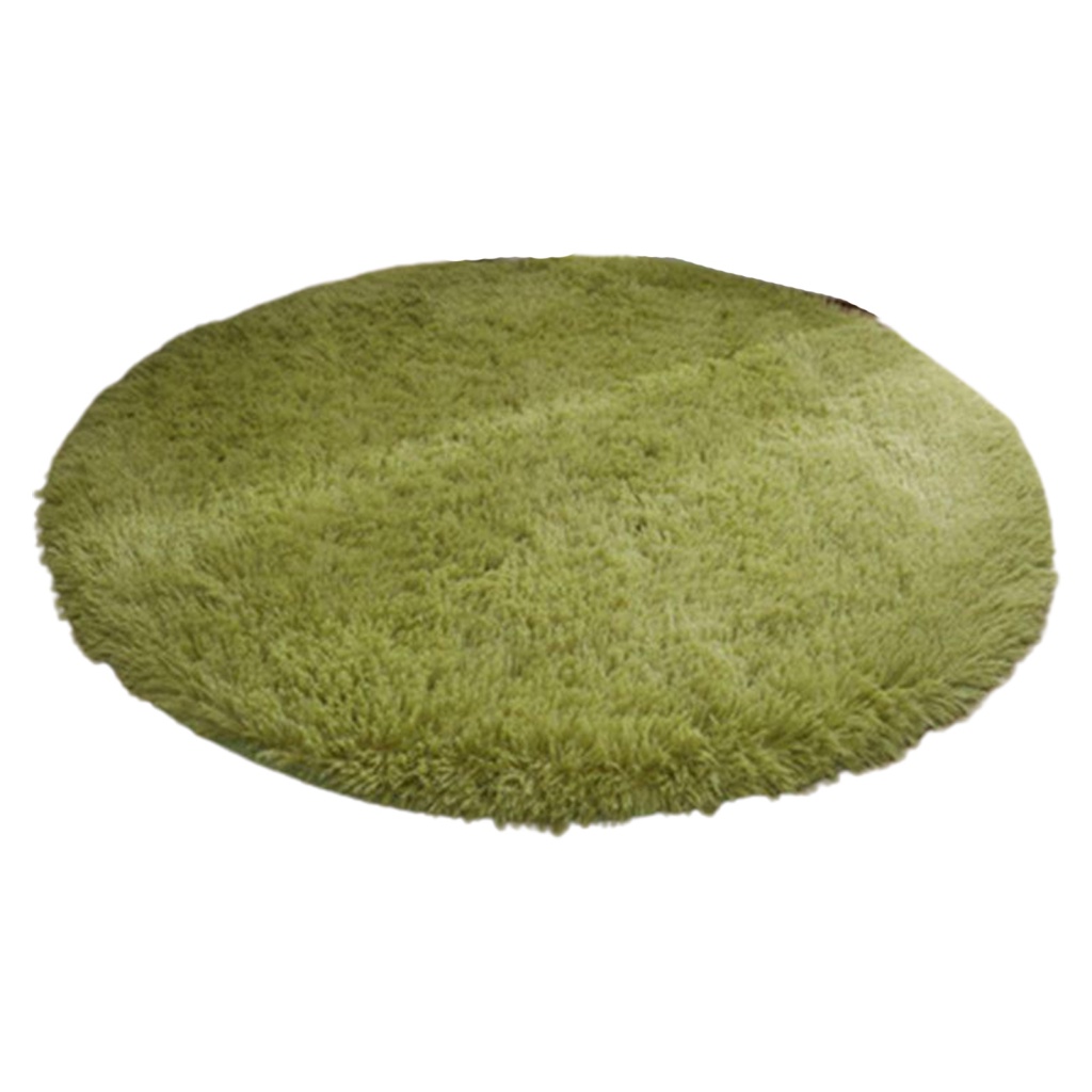 Thảm Lông Siêu Mềm Chống Trượt Hình Tròn Sang Trọng Cho Phòng Ngủ