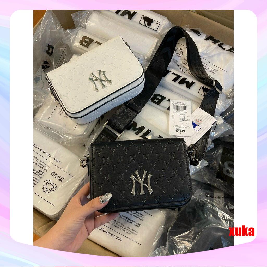 🔥Túi MLB chữ NY dáng vuông dây đeo bản to size 20 hottren thời trang trẻ  ✅🌺]