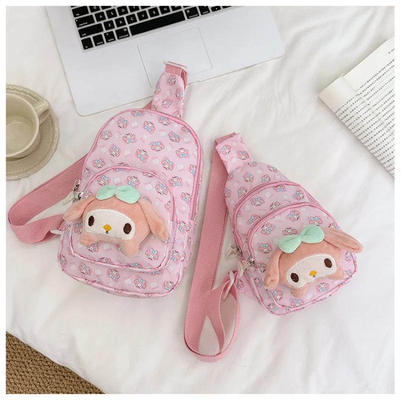 Sanrio Túi Đeo Vai Hàn Quốc Mùa Thu Đông Giáng Sinh Đẹp Mắt Đáng Yêu Cho Bé Gái