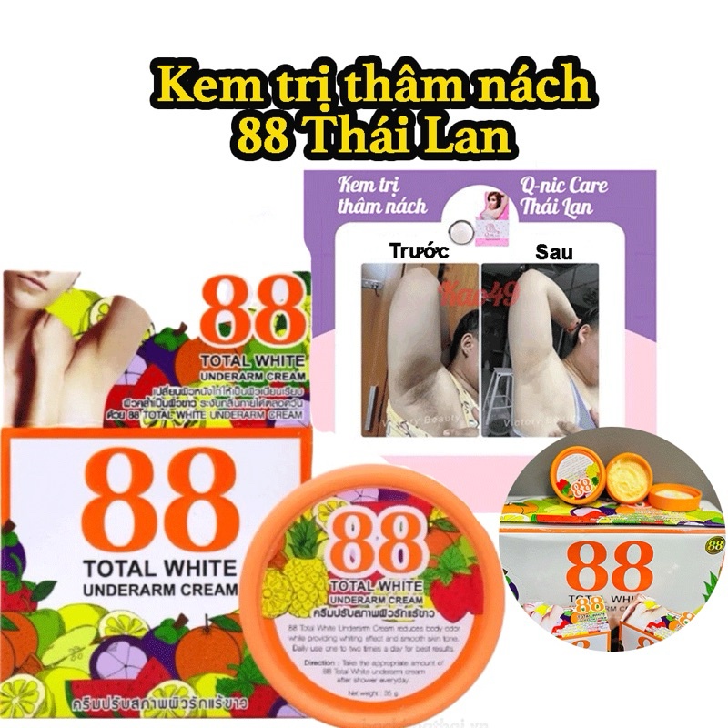 -𝐌𝐨𝐨𝐌𝐨𝐨- Kem giảm thâm nách, giảm thâm bikini total white 88 thái lan 35g