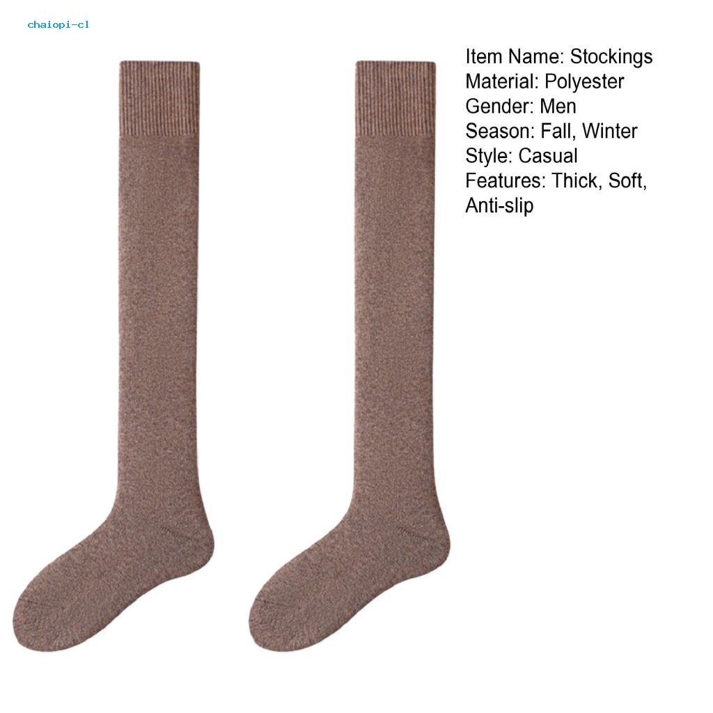 Chaiopi Vớ Dài Qua Mắt Cá Chân Mềm Mại Co Giãn Thoáng Khí Chống Trượt Giữ Ấm Mùa Đông Cho Nam Nữ