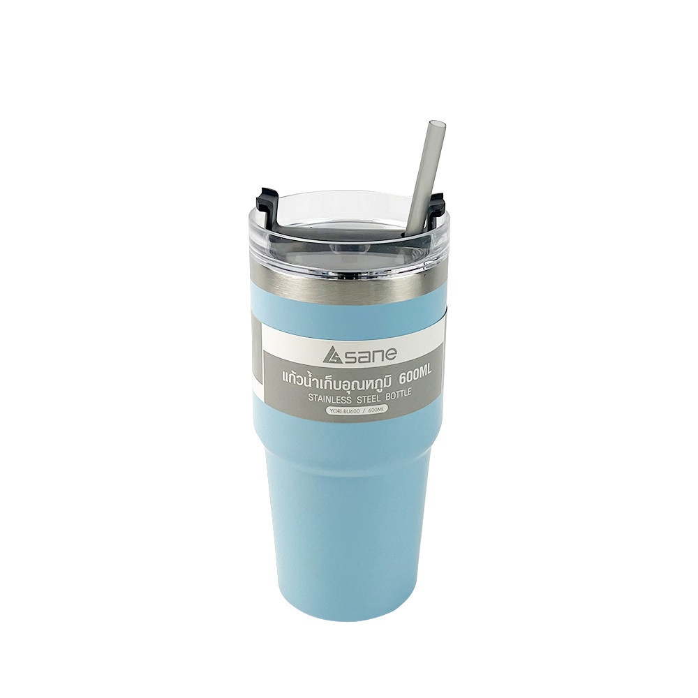 Lookpat _ Mall SANE 600ML YORI-BU600 Kính Nước Giữ Nhiệt Độ Xanh Số Một s