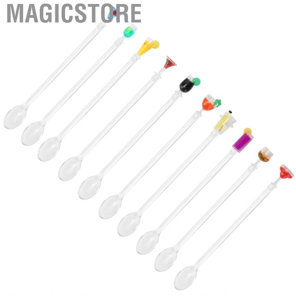 Magicstore 10 X Cute Cocktail Drink Mixer Bar Stirring Mixing Sticks Spoons For Kitchen
