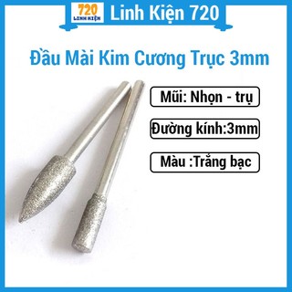 Đầu mài kim cương trục 3mm mài gốm sứ, kim loại