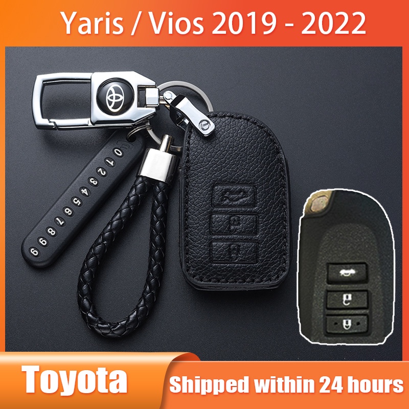 Ốp Bảo Vệ Khóa Xe For All New Toyota Yaris Vios 2019 - 2022 Bọc Chìa Khoá