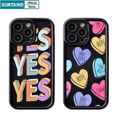 Suntaiho Ốp Điện Thoại tpu silicon Mềm Chống Sốc Hình Trái Tim Cho iphone 15 14 12 13 11 pro max ip 7 8 plus iphon x xs xr xs max
