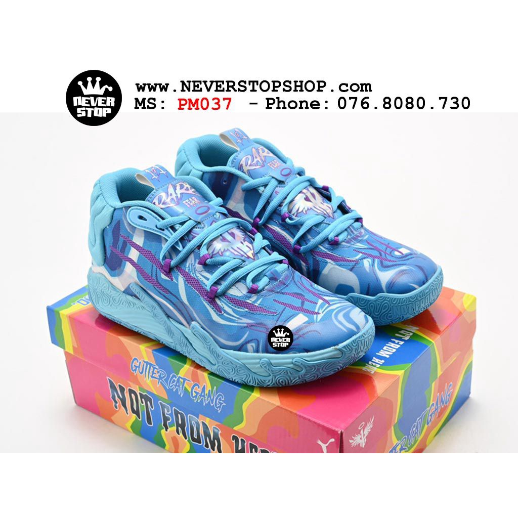 Giày PM MB 03 BLUE chuyên bóng rổ thể thao, mẫu mới hàng loại tốt chất lượng cao  | NeverStopShop.com