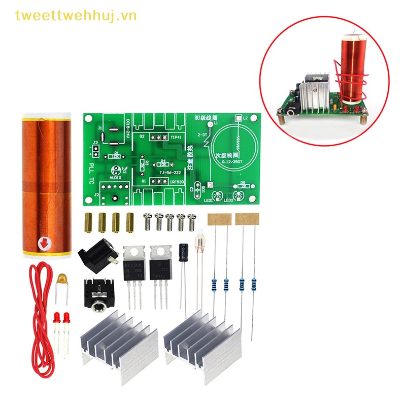 Tweehuj Bộ Loa Điện Tử mini tesla Cuộn Dây plasma diy