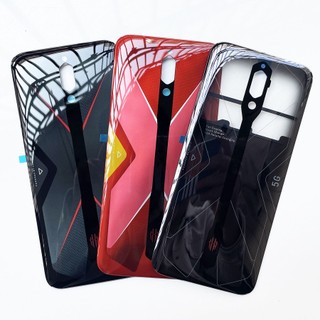 Dành cho zte nubia red magic 5g nx659j mặt sau kính pin nhà ở cửa phía sau có dính