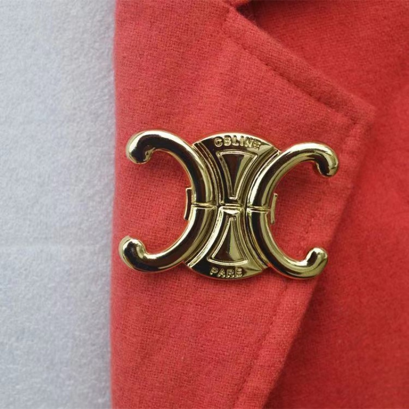 Ghim Cài Áo Hình Chữ Cái Đơn Giản Phong Cách retro Hàn Quốc