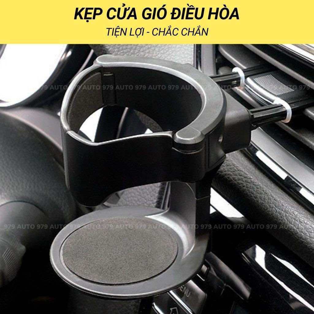 Giá đỡ cốc nước ô tô, giá để cốc, ly nước trên xe hơi gắn khe cửa gió điều hòa tiện lợi 979auto