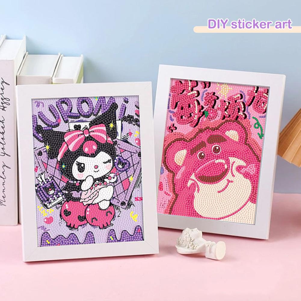 Bộ Tranh Đính Đá Tự Làm Họa Tiết Hoạt Hình J2L99 Cho Bé j2l9