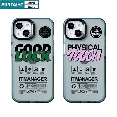Suntaiho Ốp Điện Thoại tpu silicon Mềm Cao Cấp Chống Sốc In Chữ Tiếng Anh Cho iphone 15 14 12 13 11 pro max ip 7 8 plus x xs xr xs max