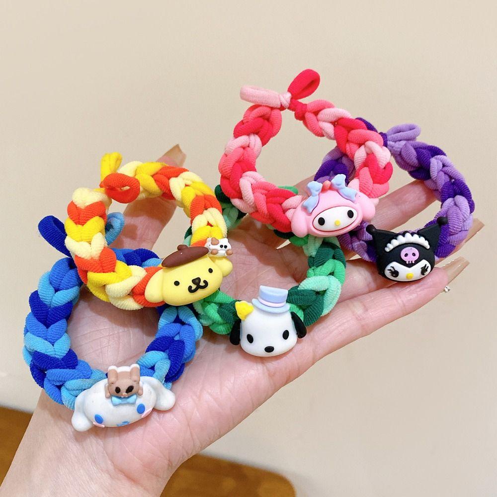 Maxg Vòng Tay Dây Thun Buộc Tóc Kiểu Hoạt Hình kuromi Đáng Yêu Màu Kẹo Cho Cặp Đôi