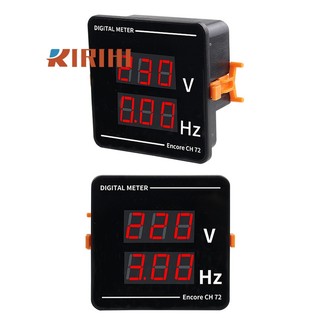 Ririhi ac50-500v 10.0-99.9hz đồng hồ đo tần số điện áp ac nhúng đồng hồ đo điện áp