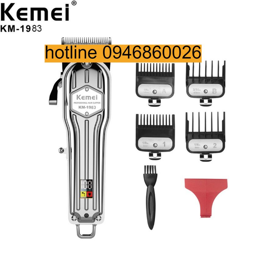Tông đơ cắt tóc Kemei km-1983 chuyên dùng fade tóc và cắt lược