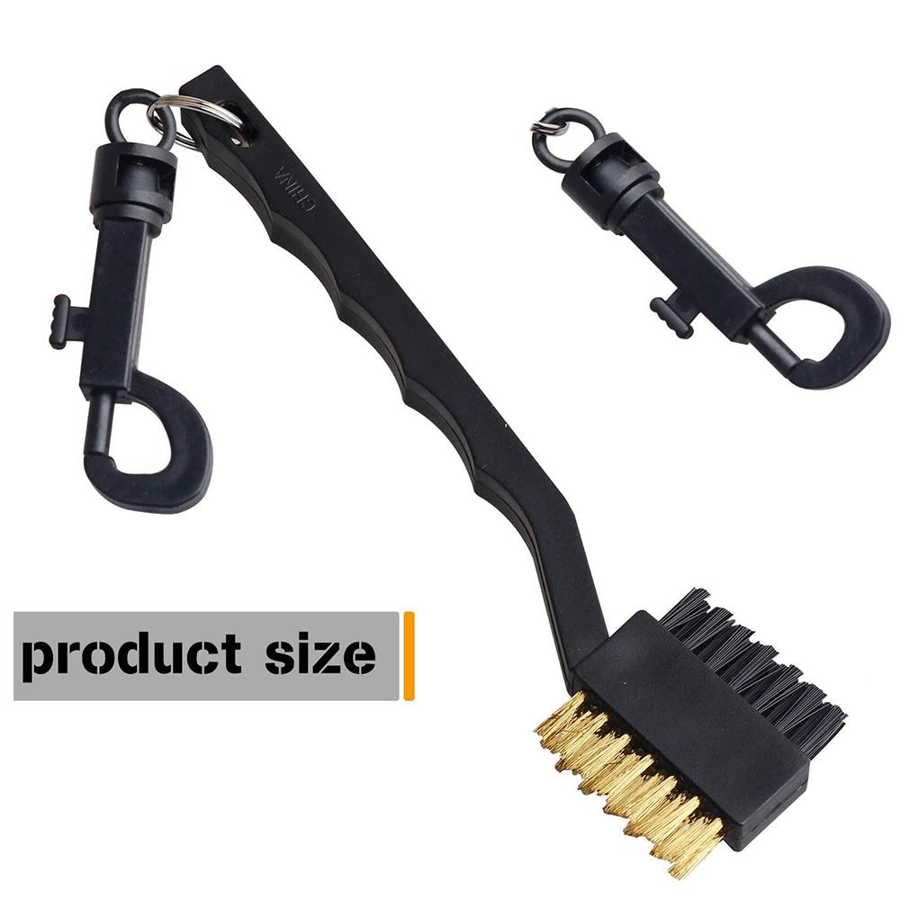 Bàn Chải Đánh Golf Hai Mặt Kèm Kẹp Và Gậy Chà Rửa Tiện Dụng ff86