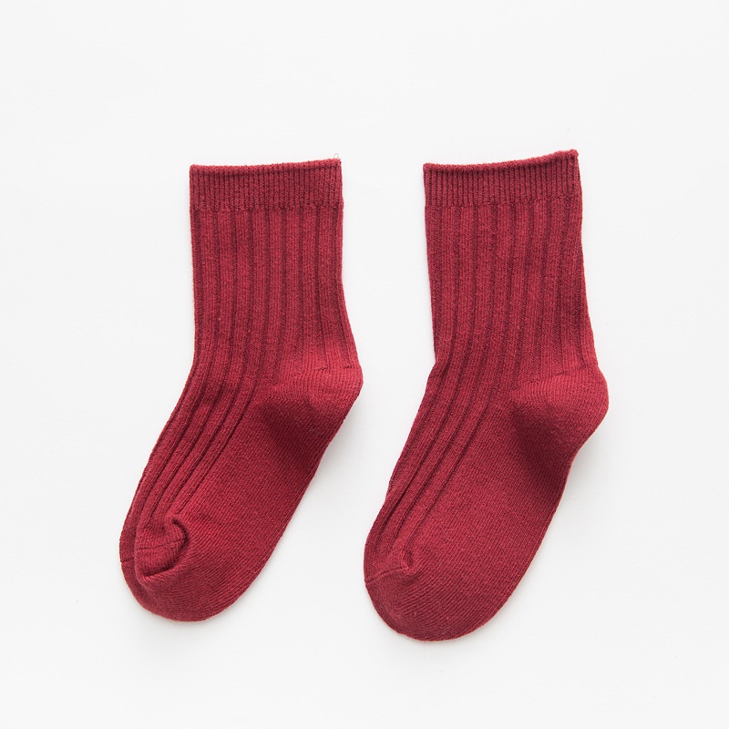 Vớ Cotton Màu Sắc Đơn Giản Cho Bé