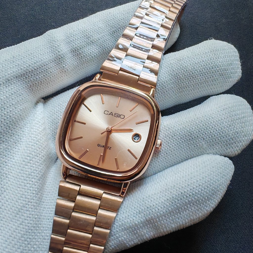 Đồng Hồ Đeo Tay A138 Không Thấm Nước Có Khóa Cài Mạ Vàng 138 Kiểu Vintage Thời Trang Cho Nam / Nữ