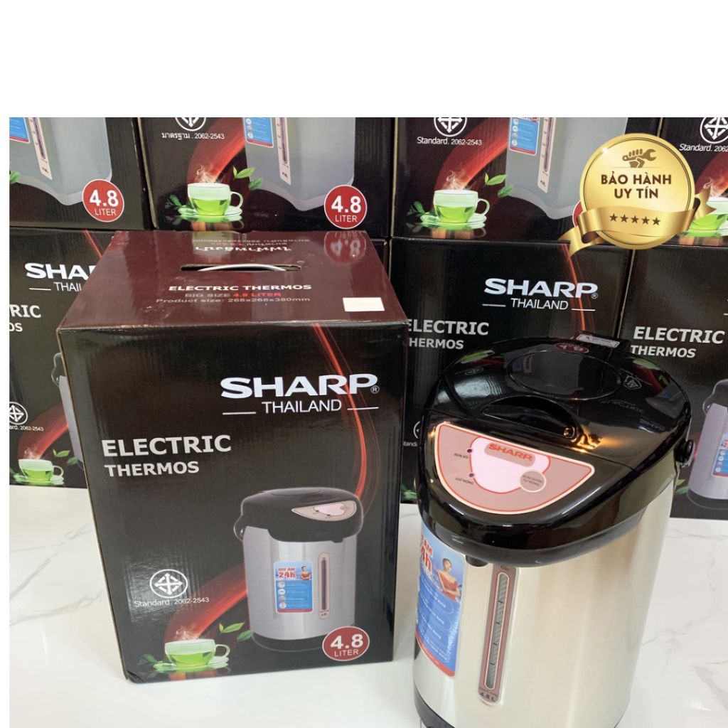Máy Nước Nóng, Bình Thủy Điện 4.8L SHARP KS-229, 239 Đun Sôi Nhanh 3 Chế Độ Lấy Nước Thuận Tiện Bảo Hành 12 Tháng